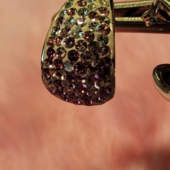 Jewelry set, 925, pink and white heart pendant and huggy hoops - Picture 7 of 10